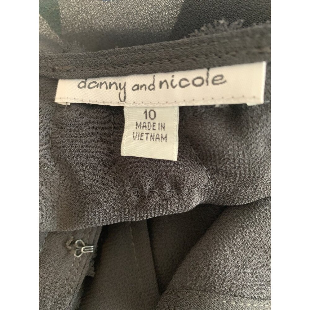 Danny & Nicole 2 pc Maxi Black Formal Dress Size 10 - Picture 9 of 10